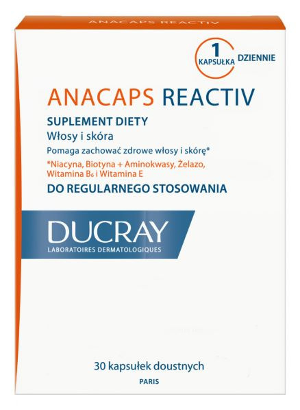 DUCRAY ANACAPS REACTIV 30 kapsułek