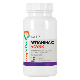 MYVITA Witamina C + Cynk 100 tabletek