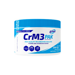 6PAK Creatine CrM3 PAK Naturalny 250 gram