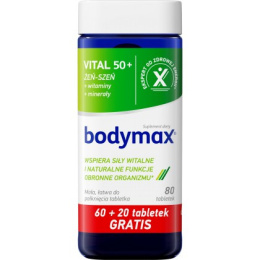 BODYMAX VITAL 50+ 60+20 tabletek GRATiS