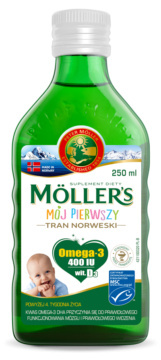 MOLLER'S Mój Pierwszy Tran Norweski Płyn 250 ml