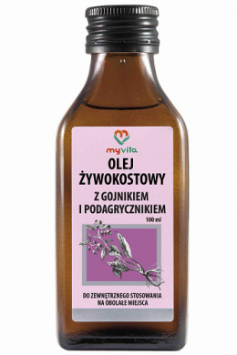 MYVITA Olej Żywokostowy z Gojnikiem i Podagrycznikiem 100 ml