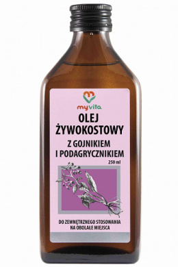 MYVITA Olej Żywokostowy z Gojnikiem i Podagrycznikiem 250 ml