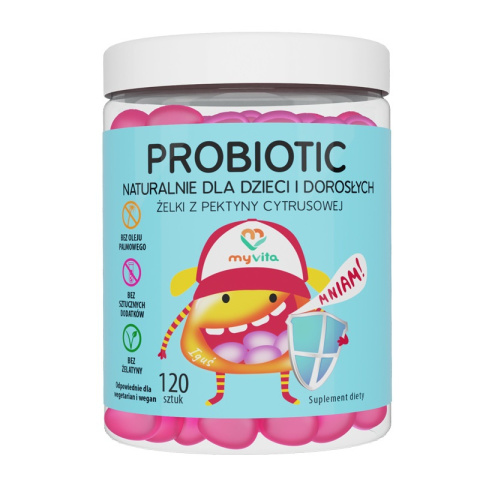 MYVITA Żelki Probiotic dla Dzieci i Dorosłych 120 Sztuk