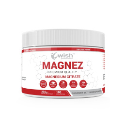 WISH MAGNEZ Magnesium Citrate Proszek 250 gram