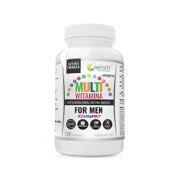 WISH Multiwitamina For Men ADEK B C + Prebiotyk 120 Kapsułek