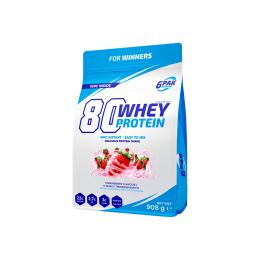 6PAK 80 Whey Protein Truskawka Strawberry 908g