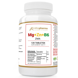 ALTO PHARMA Mg+Zn+Vit B6 ZMA 120 Tabletek