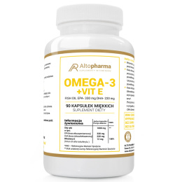 ALTO PHARMA Omega 3 + Witamina E 1000mg 90 Kapsułek