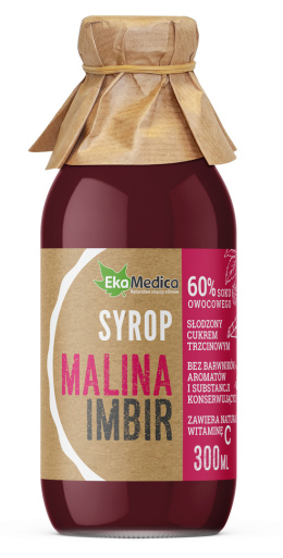 EKAMEDICA Syrop Malina Imbir 300 ml