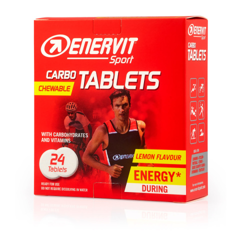 ENERVIT Carbo Tablets Cytrynowe 24 Tabletki