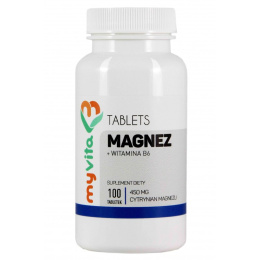 MYVITA Magnez + Witamina B6 100 Tabletek