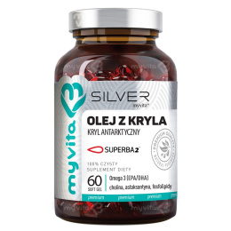 MYVITA SILVER Pure 100% Olej z Kryla 60 kapsułek