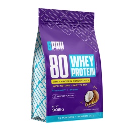 6PAK 80 Whey Protein Kokos 908g