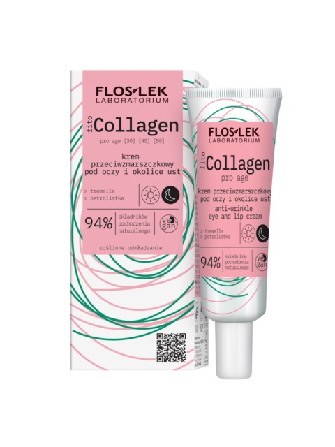 FLOSLEK FitoCOLLAGEN pro age Krem przeciwzmarszczkowy pod oczy i okolice ust 30 ml
