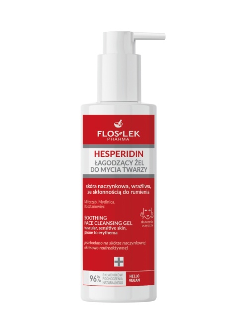 FLOSLEK HESPERIDIN Łagodzący żel do mycia twarzy 175 ml