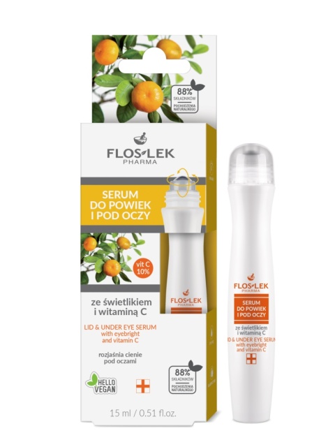 FLOSLEK Serum do powiek i pod oczy ze świetlikiem i witaminą C 15 ml