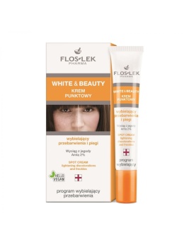 FLOSLEK WHITE and BEAUTY Krem punktowy wybielający przebarwienia i piegi 20 ml
