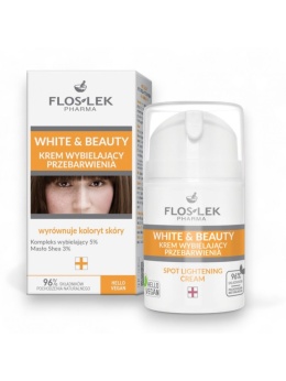 FLOSLEK WHITE and BEAUTY Krem wybielający przebarwienia 50 ml