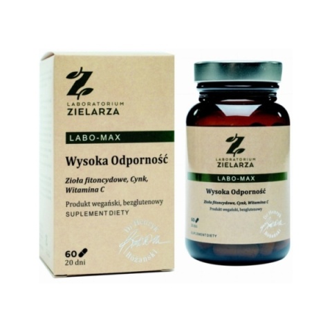 Laboratorium Zielarza LABO-MAX Wysoka Odporność 60 Kapsułek