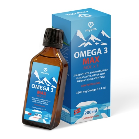 MYVITA Omega MAX w Płynie 200 ml
