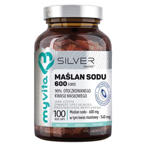 MYVITA SILVER Kwas Masłowy 100 Kapsułek