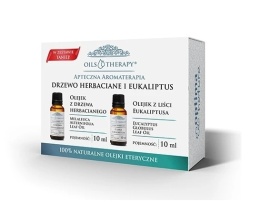 OPTIMA NATURA Naturalny Olejek z Drzewa Herbacianego 10ml i Olejek z Liści Eukaliptusa 10 ml