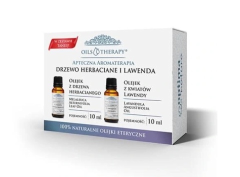 OPTIMA NATURA Naturalny Olejek z Drzewa Herbacianego 10ml i Olejek z Kwiatów Lawendy 10 ml