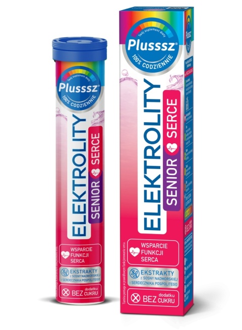 Plusssz Elektrolity Senior Serce 24 Tabletki Musujące